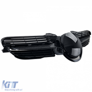 Kühlergrill schwarz glänzend geeignet für Mercedes SLK R171 2004-2007 Vor-Facelift-image-6210331