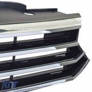 Kühlergrill schwarz mit Chromleisten, geeignet für VW Passat B8 3G Pre-Facelift 2014-2019-image-6200466