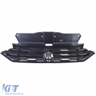 Kühlergrill schwarz mit Chromleisten, geeignet für VW T-Roc 2017-2021-image-6204943