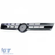Kühlergrill schwarz verchromt geeignet für VW Touareg 2 7P Pre-Facelift 10-14-image-6206550