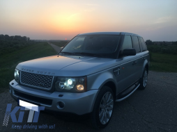 Kühlergrill Seitenschlitze für Sport 05-08 L320 Autobiography Look Silber Edition-image-6020619