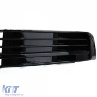 Kühlergrill Stoßstange Hochglanz Schwarz geeignet für VW T6 Multivan ohne ACC 15-19-image-6196998