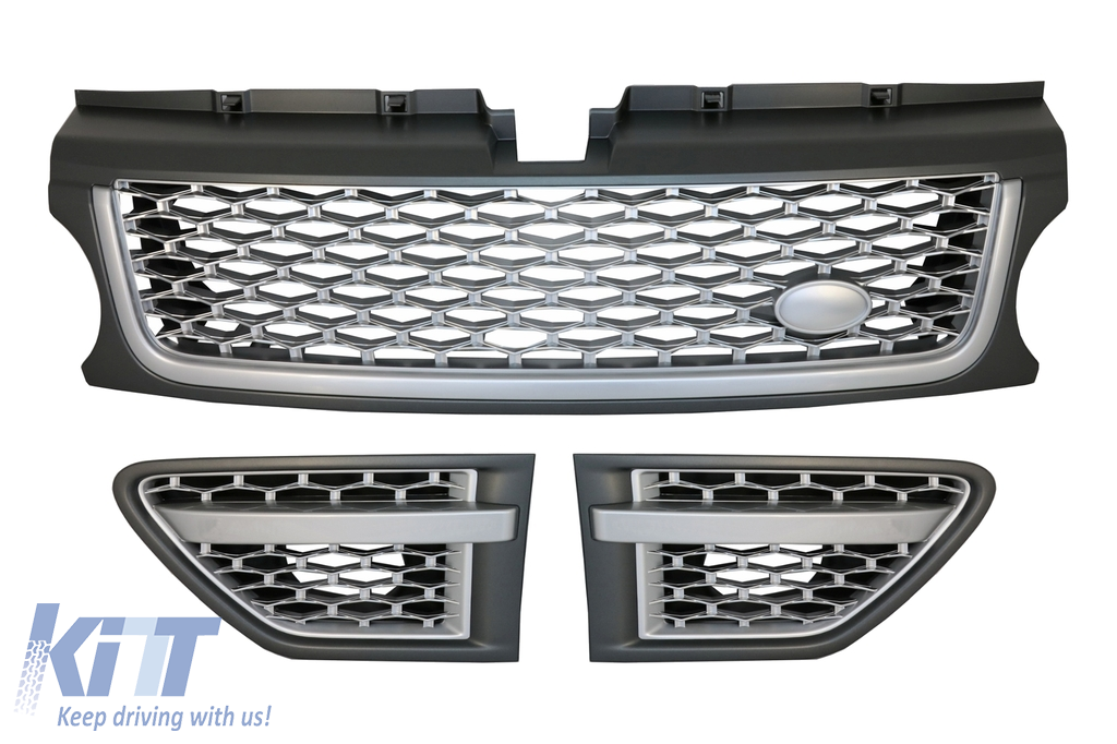 Kühlergrill Vents für Sport Facelift 09-13 L320 Autobiographie Grau Silber Kühlergrill Vents für Sport Facelift 09-13 L320 Autobiographie Grau Silber