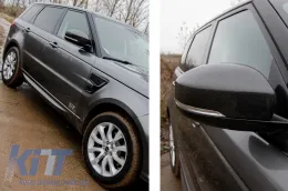 Kipufogóvég és tükörborítás szett, valódi szénszál, Land Rover Range Rover Vogue L405 (2013-2017), Sport L494 (2013-2017), Discovery V L462-image-6054464