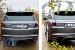 Kipufogóvég és tükörborítás szett, valódi szénszál, Land Rover Range Rover Vogue L405 (2013-2017), Sport L494 (2013-2017), Discovery V L462-image-6054465