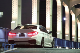Kipufogóvégek BMW 5 Series G30 G31 G38 6 Series G32 (2016-2020) modellekhez, 540i dizájn, króm-image-6097492