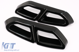 Kipufogóvégek dekoratív keretek VW Passat B8 3G GTE / Alltrack (2015-2019) zongorafekete-image-6100583