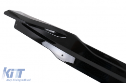 Kit Amaxómatos Aero gia BMW X3 G01 M Sport 2018-2020 Black Knight Design Black Spoiler-image-6114546
