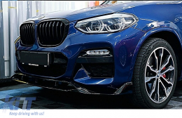 Kit Amaxómatos Aero gia BMW X3 G01 M Sport 2018-2020 Black Knight Design Black Spoiler-image-6127052