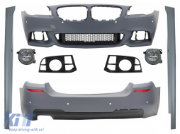 image-73-Kit amaxómatos gia BMW Seirá 5 F10 14-17 Plaïnés foústes profylaktíra Facelift LCI M-Technik Look