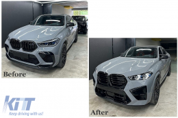 Kit amaxómatos gia BMW X6 G06 2018-2022 Metatropí se provoleís profylaktíra schedíasis LCI X6M-image-6109320
