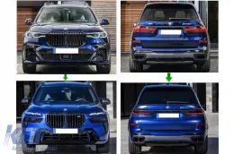 Kit amaxómatos gia BMW X7 G07 2018-2022 Metatropí se G07 LCI 2023 M Design Profylaktíras-image-6127553