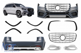 Kit amaxómatos gia Mercedes GLS SUV X167 2019-2023 Sport Line Design, máska profylaktíra-image-6114806