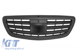 Kit amaxómatos gia Mercedes S-Class W222 13-08.20 S63 Look Bumper Grille Matte Black-image-6034001