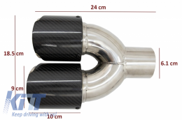Kit Carbón Consejos Defensas para BMW F30 11-19 EVO M Style Sin Faros Antiniebla-image-6059650