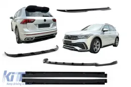 image-10-Kit Carrocería Aero Parachoques Alerón Spoiler para VW Tiguan II Mk2 R/ R Line Facelift 2020-2024 Negro