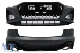 image-45-Kit Carrocería para Audi A6 C8 4K Limousine 18-22 Racing Design Parachoque Reja Rejilla