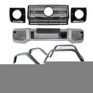 image-24-Kit carrocería para Mercedes G W463 90-12 Parachoques Rejilla Pasos rueda Diseño G65