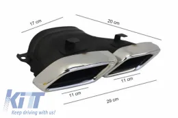 Kit Carrocería para Mercedes GLC SUV X253 15-07.19 GLC63 Diseño Estribos Paragolpes-image-6053655