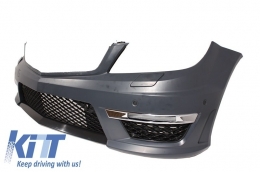 Kit carrocería para Mercedes W204 07-14 Facelift C63 Look Faros Luces LED DRL-image-6002742