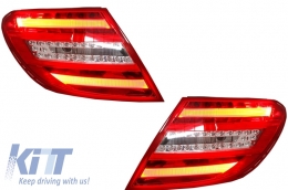Kit carrocería para Mercedes W204 07-14 Facelift C63 Look Faros Luces LED DRL-image-6002756