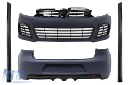 image-60-Kit Carrocería para VW Golf 6 08-13 Hatchback R20 Look Paragolpes Rejilla LED DRL Faldones