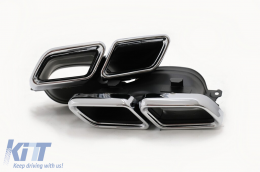 Kit Carrocería Reja Parachoques para Mercedes GLE Coupe C292 2015-2019 Puntas Silenciador-image-6006214