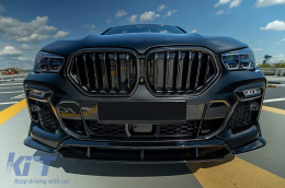 Kit carrosserie Aero pour BMW X6 G06 19-03.23 M-Tech Black Knight Design Noir Diffuseur-image-6113242