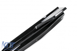 Kit Carrosserie Aero pour Tesla Model 3 17-22 Pare-chocs Diffuseur d'air Passages Roue Noir-image-6110769