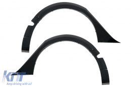 Kit Carrosserie Aero pour Tesla Model 3 17-22 Pare-chocs Diffuseur d'air Passages Roue Noir-image-6110772