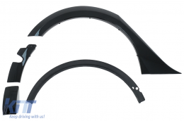 Kit Carrosserie Aero pour Tesla Model 3 17-22 Pare-chocs Diffuseur d'air Passages Roue Noir-image-6110775
