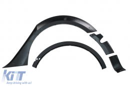 Kit Carrosserie Aero pour Tesla Model 3 17-22 Pare-chocs Diffuseur d'air Passages Roue Noir-image-6110776