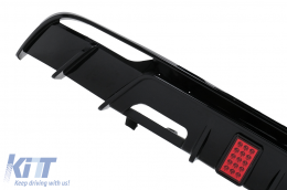 Kit Carrosserie Aero pour Tesla Model 3 2023+ Lèvre Pare-chocs Diffuseur d'air Noir-image-6110820