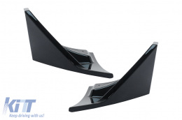 Kit Carrosserie Aero pour Tesla Model 3 2023+ Lèvre Pare-chocs Diffuseur d'air Noir-image-6110830