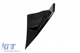 Kit Carrosserie Aero pour Tesla Model 3 2023+ Lèvre Pare-chocs Diffuseur d'air Noir-image-6110832