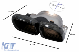 Kit Carrosserie Embouts pour Mercedes Classe C W205 14-20 C63s Edition 1 Design-image-6087394