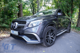 Kit carrosserie Grille Pare-chocs pour Mercedes GLE Coupé C292 2015-2019 Embouts de silencieux-image-6068575