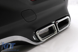Kit carrosserie Grille Pare-chocs pour Mercedes GLE Coupé C292 2015-2019 Embouts de silencieux chromés-image-6108000