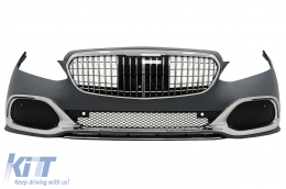 Kit carrosserie pare-chocs Calandre pour Mercedes Classe E W212 Facelift 2013-2016 Embouts d'échappement-image-6097603
