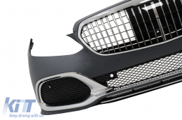 Kit carrosserie pare-chocs Calandre pour Mercedes Classe E W212 Facelift 2013-2016 Embouts d'échappement-image-6097604