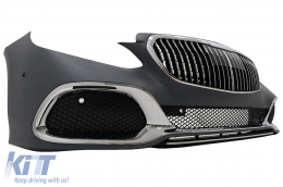 Kit carrosserie pare-chocs Calandre pour Mercedes Classe E W212 Facelift 2013-2016 Embouts d'échappement-image-6097607