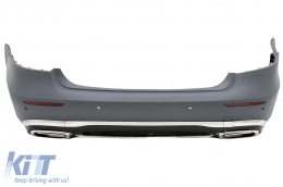 Kit carrosserie pare-chocs Calandre pour Mercedes Classe E W212 Facelift 2013-2016 Embouts d'échappement-image-6097614