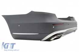 Kit carrosserie pare-chocs Calandre pour Mercedes Classe E W212 Facelift 2013-2016 Embouts d'échappement-image-6097615