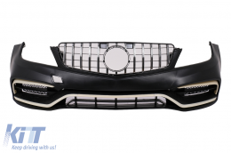 Kit carrosserie Pare-chocs pour Mercedes C W204 2007-2015 Conversion en W205 C63 Design-image-6103436