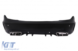 Kit carrosserie Pare-chocs pour Mercedes C W204 2007-2015 Conversion en W205 C63 Design-image-6103442