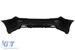 Kit carrosserie Pare-chocs pour Mercedes C W204 2007-2015 Conversion en W205 C63 Design-image-6103446