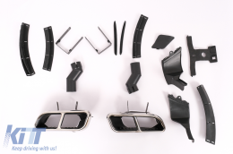 Kit carrosserie Pare-chocs pour Mercedes C W204 2007-2015 Conversion en W205 C63 Design-image-6103450