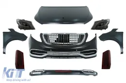 image-33-Kit Carrosserie Pare-chocs pour Mercedes Vito Viano W639 Facelift 10-2014 Grille Phares