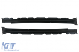 Kit carrosserie pour BMW Série 5 F10 2011-2014 M-Technik Look Jupes latérales Feux antibrouillard Pare-chocs-image-6088291