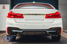 Kit carrosserie pour BMW Série 5 G30 2017-2019 M5 Sport Look Pare-chocs Échappement Conseils Jupes latérales-image-6095542